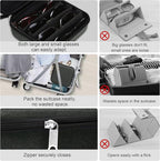 Bukere Travel Sunglasses Organizer Case Adjustable Slot For Multiple Eyeglasses Hard-shell Portable Storage Box for Men Women