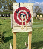 Throwing Axes 3 Pack, 16.2-inch Throwing Tomahawks High Carbon Steel & Wooden Handle, for Axe Throwing Recreation and Competition