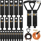 22PCS Heavy Duty Storage Straps Garage Organization Tool Organizers and Storage Fastening Straps Cord Wrap Keeper, Cable Straps for Cords, Hoses, Rope, RV, Boat, and Garage Storage and Organization