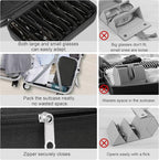 Bukere Travel Sunglasses Organizer Case Adjustable Slot For Multiple Eyeglasses Hard-shell Portable Storage Box for Men Women