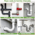 Drain Clog Remover, 268g Solid Pipe Cleaner Particle, Fast Acting Drain Cleaner for Kitchen Sinks, Bathtubs & Showers