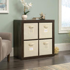 Sauder Stow-Away 4-Cube Organizer, in Smoked Oak Finish