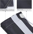 HOMEST 2 Pack XL Nylon Laundry Bag with Strap, Large Dirty Clothes Organizer, Easy Fit a Laundry Hamper or Basket, Can Carry Up to 4 Loads of Laundry, Black and Sky Blue