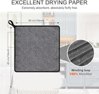 Shiny Wipes Cleaning Cloths,3pcs Shiny Bath Drying Towels,Shower Doors Drying Towels,16*16in Streak Free Glass Window Car Mirror Super Absorben Microfiber Cleaning Cloths (3pcs grey 16*16″)