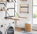 TOMACE Wall Mounted Clothes Drying Rack Laundry Drying Rack Collapsible