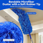 Dusters for Cleaning, Duster with Extension Pole 5 in 1 Kit, Cobweb Duster, Long Dusters for High Ceilings, Microfiber Dusters for Ceiling Fan, Blinds and Furniture