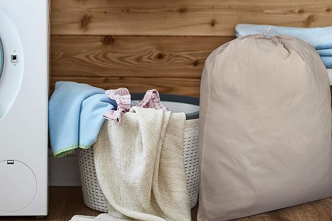 Urban Villa Laundry Bags Canvas|Dirty Clothes Travel Laundry Bag|Machine Washable|Reusable College Hostel Hamper Liner Bag - 1 Pack|Size 28 x 36 Inches