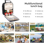 Lovoeo Lunch box Lunch bag for men women Insulated Lunchbox Lunch bags for Work Picnic Travel (Thicken dusty pink)