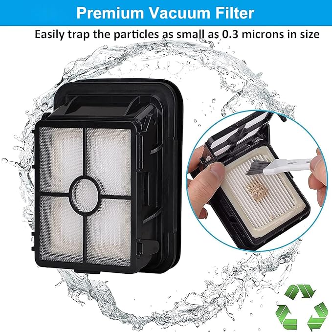 for Bissell CrossWave Vacuum Cleaner Replacement Parts 4 Pack 1868 Bissell CrossWave Multi-Surface Brush Rolls Tangle-Free+ 4 Pack 1866 Replacement Vacuum Filters Compare Part 1608683 1608684