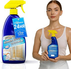 Shower Glass Door Cleaner – Shower Buster Spray for Soap Scum & Hard Water Stains – No Scrub Bathroom Cleaner for Glass, Tile, Chrome, Ceramic, RV and Septic Safe (500ml / 16.9oz)