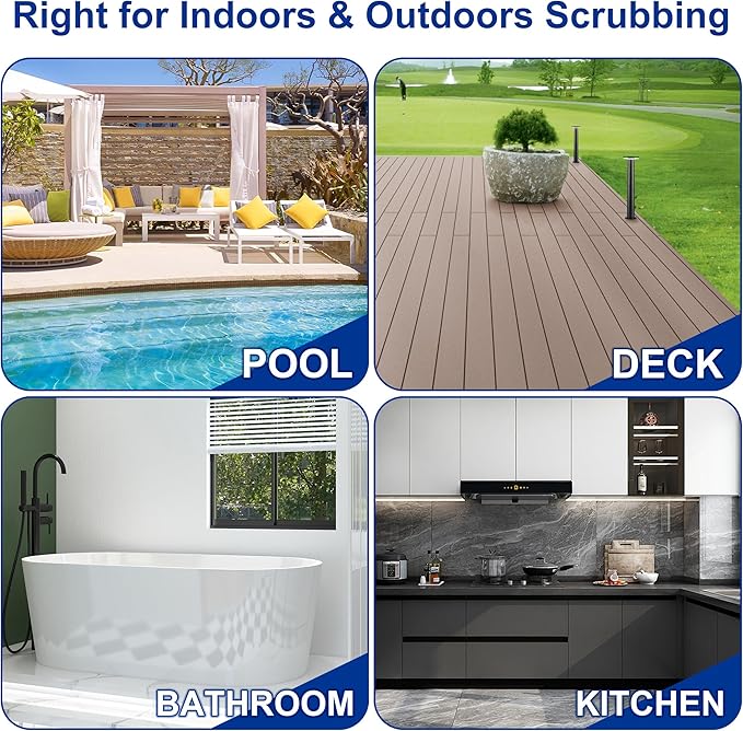 Scrub Brush Head for O Cedar Mop 1 Tank System, Scrubber Mop Head for Ocedar Spin Mop and Bucket, Hard Bristle Cleaning Brush for All Hard Surfaces Floors