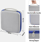 PAIYULE Case for Dremel Versa Power Scrubber Kit Cleaning Tool PC10-07/ PC360-5 Grout Brush, Bathroom Shower Scrub Kitchen & Bathtub Cleaner Holder for Spin Scrubbers, Sponge Pads-Grey(Box Only)