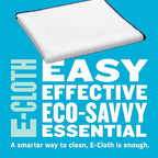 E-Cloth Reusable Paper Towel Replacement Cloth, Premium Microfiber Cleaning Cloths Ideal for Cleaning Up Spills on Countertops, Alternative to Paper Towels, 100 Wash Guarantee, 4 Count