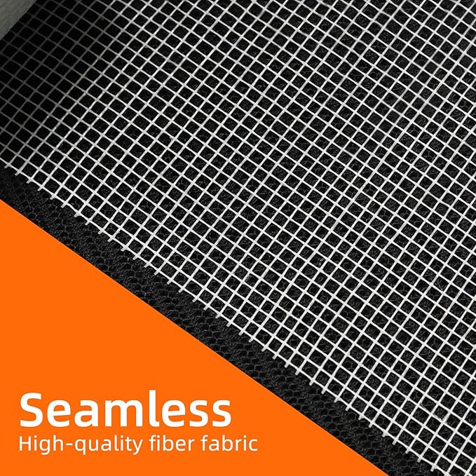 QILIMA Self-Adhesive Fiberglass Drywall Joint Tape Mesh for Wall Patch, 6 Inch by 75 Feet White