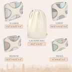 Shacke Premium 5 Packing Cubes Set - Lightweight Mesh Travel Luggage Organizers with Laundry Bag, 5-Piece Suitcase Storage System (Sand)