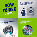 OxiClean Triple Action Free Versatile Stain Remover Powder, Use with Detergent, No Fragrance, No Dyes, No Chlorine, Removes Stains, Brightens Colors and Whites, 4 lbs