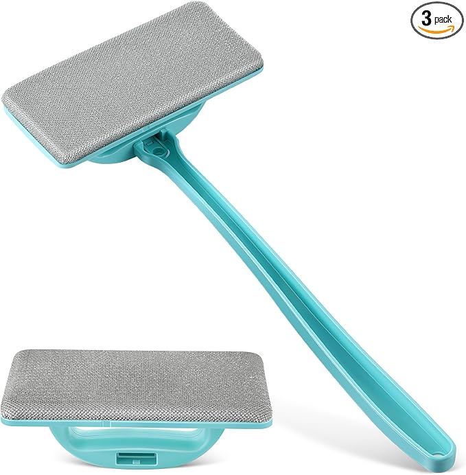 Mesh Screen Cleaner, Detachable Window Cleaning Brush, Dry and Wet Dual Use Tool with Screen Washing Equipment, Perfect for Easy and Efficient Window Cleaner Tool Maintenance(3 Pack)