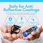 Anti-Fog 6oz Spray | Eye glasses cleaner | Goggles anti fog | Sunglasses cleaner | Windshields | Mirrors | Visors | Safe for all Lenses |+ With Microfiber Cloth