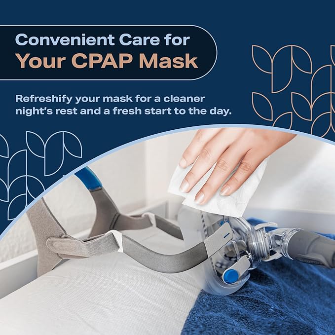 CPAP Mask Wipes (320 Count) + 8 Travel - Premium Large and Mosit Cleaning Wipes for Mask | Cleaner, Unscented, CPAP Cleaning Supplies