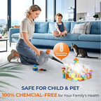 LABIGO Steam Cleaner, Pressurized Handheld 13pcs Multi-Purpose Natural Deep Cleaning Steamer, Portable Steamer for Cleaning Home, Grout, Kitchen, Car, Window, Upholstery, Bathroom and Clothes, Gray