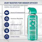 iDuster Compressed Air Duster for Keyboard - 10oz Canned Air for Electronics, 12 Packs