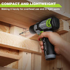 WORKPRO Cordless Power Drill Set, 8V Cordless Drill Driver Set with 53pcs Bits, 2.0Ah Electric Tool Kit with 3/8" Keyless Chuck and Variable Speed Trigger, Portable for Home Improvement, DIY