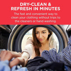 dryel At-Home Dry Cleaner Starter Kit with Wrinkle Release Spray, New and Improved, Gentle Laundry Care for Special Fabrics and Dry-Clean-Only Clothes, 8 Loads with On-the-Go Stain Remover