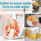SmilePowo 5 Pack Scrub Sponge, Dual-Sided Temperature Controlled Kitchen Sponge for Dishes, Frog Bulk Sponges Household Cleaning Pads,Multi-Functional Premium Cleaning Sponges