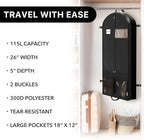 Simple Houseware 54'' Travel Garment Bag with Pockets for Suits, Dresses, Coats, Tuxedos, Heavy Duty 300D Polyester