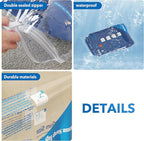 Vacuum Seal Bags for Clothing Travel & Home Storage, travel vacuum bags with pump, Store Blankets, Comforters, Pillows, Seasonal Clothes Compactly,16 Pack With Electric Pump