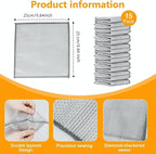 Extra-Large Size Multipurpose Wire Dishwashing Rag,Non Scratch Wire Dishcloth, Reusable Steel Wool Scrubber,Non-Scratch,Quick-Drying,Multi-Purpose for Kitchen,Bathroom Cleaning (15)