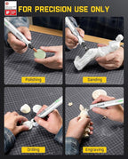 Fanttik F2 Master Mini Cordless Rotary Tool Kit, NeoPulse Motor, 5 Variable Speed, 25000 RPM, Revostor Hub, 35 Accessories, for 3D Printer Sanding, Polishing, Drilling, Carving, DIY Crafts - White