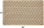 Bathroom Floor Mat,Boho Bath Rug,Super Absorbent Bath Mat,Bathroom Rugs Non Slip Washable, Quick Dry Shower Mats, Ultra Soft Bath Mat Towel,Brown,18"*30"