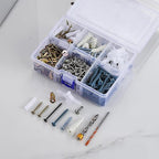 Multi-Purpose Wall Anchor Set 367PCS, Drywall Anchor kit-for Aluminum, Iron, Wood, Drywall, Concrete Walls, Brick Walls, Hollow Walls