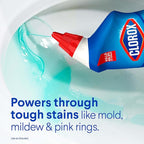 CLOROX Toilet Bowl Cleaner Clinging Bleach Gel, Ocean Mist, 24 Fl Oz, Pack of 2 (Package May Vary)