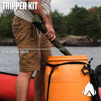 AGAWA - BOREAL24 Tripper Kit - Includes 24" Folding Saw, Nylon Carrying Case, 24" All-Purpose & 24" Aggressive Blade - For Camping, Hiking & Survival Gear (Black Frame/Yellow Handle)