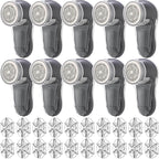 10 Pack Fabric Shaver and Lint Remover,Sweater Defuzzer with 20 Replaceable Blades,Fuzz Remover Furniture Sweater Shavers to Remove Pilling, Battery Operated, Gray