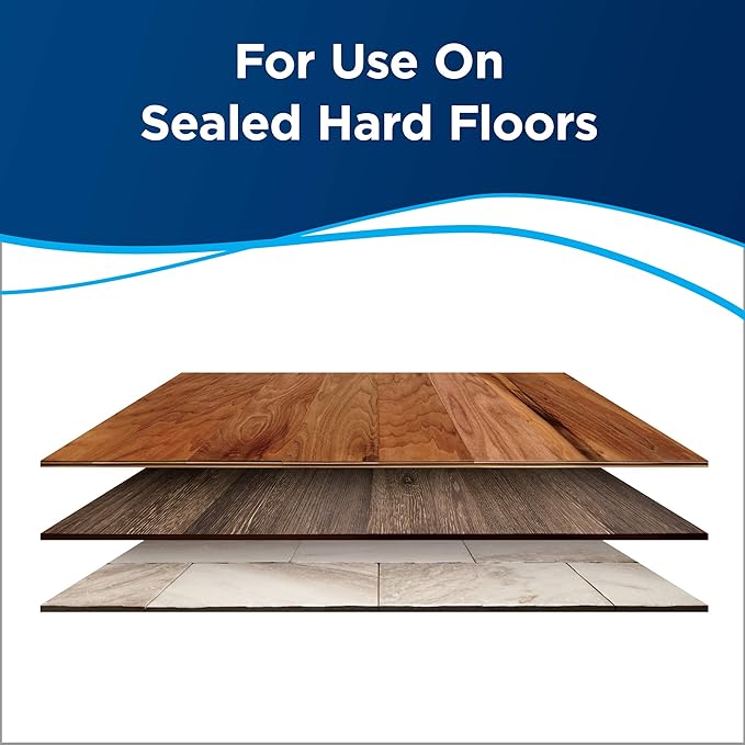 Bissell CrossWave & SpinWave Wood Floor Cleaning Formula, 32 oz, Dissolves Dirt, Grime, and Sticky Messes, Safe on Sealed Floors, Pair with Cross, SpinWave & Other Hard Cleaners, Lemon (Pack of 2)