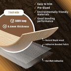 GSCIT Club Wood Edge Banding, 1 inch x 500ft roll of Veneer Maple Edge Banding Preglued Flexible, Wood Tape Banding for Cabinet Plywood