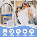 500 Loads Laundry Detergent Sheets, Eco-friendly Laundry Sheets, Powerful Cleaning, Suitable for Homes, Dorms, and Apartments- [Fragrance-Free]