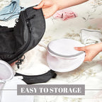 12 Pieces Honeycomb Mesh Laundry Bags for Delicates Underwear Bra Laundry Bags for Washing Machine Sock Laundry Mesh Bags for Delicates Garment Lingerie Wash Bag Net, 6 x 7 Inch (Gray)