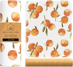 Reusable Paper Towels (12"x10”)-Soft Absorbent 100% Cloth Paper Towel-Washable Paper Towels Rolls w/Cardboard Roll- Reusable Napkins Washable-Dish Cloths (Satsumas - 24 piece, 12x10inch)