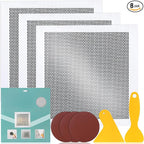 3Pcs Drywall Repair Kit Large Hole, 12 x 12in Self-Adhesive Drywall Patch Kit with Sandpapers & Scrapers, Wall Repair Patches for Big Holes & Cracks, Quick Fix for Ceiling Bathroom Wall Damage