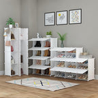 HOMIDEC Shoe Rack, 8 Tier Shoe Storage Cabinet 32 Pair Plastic Shoe Shelves Organizer for Closet Hallway Bedroom Entryway | 32 Pair, Shoe Shelves, Organizer, for Closet