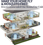 Indoor Bug Zappers, Fly Traps for Indoors, Insect Traps for Home Mosquito Killer for Kids & Pets, Home, Kitchen, Bedroom, Baby Room, Office (2 Packs)