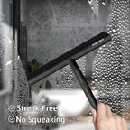 All-Purpose Shower Squeegee for Glass Doors, Silicone Squeegee for Bathroom, Shower Doors, Mirrors, Tiles