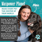 Maxpower Planet Original Pet Grooming Rake - Double-Sided Deshedding Dematting Tool, Undercoat Rake for Dogs & Cats, Extra-Wide Dog Grooming Brush & Deshedder Comb for Long Hair, Reduces Shedding 95%