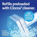 CLOROX Original Cleaning System, ToiletWand, Storage Caddy, 6 Refill Heads, (Package May Vary)