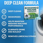 Sudstainables Washing Machine Cleaner Tablets (24-Pack) – Deep Clean for Front or Top Load Washers, Removes Odor, HE Washer and Septic Safe Cleaning Solution for Long-Lasting Freshness