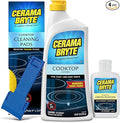 Cerama Bryte Best Value Kit: Ceramic Cooktop Cleaner 28oz, Scraper, 10 Pads, Burnt-on Grease Remover 2oz, 4 Piece Set